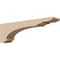 Ekena Millwork 3"W x 18"D x 6"H Thin Hughes Rough Cedar Woodgrain TimberThane Corbel, Primed Tan CORUR03X18X06HUGRCPR - alternate 1